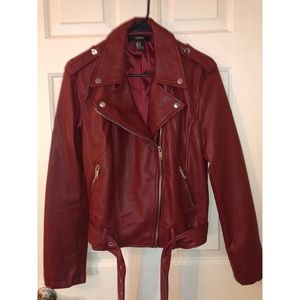Faux leather jacket